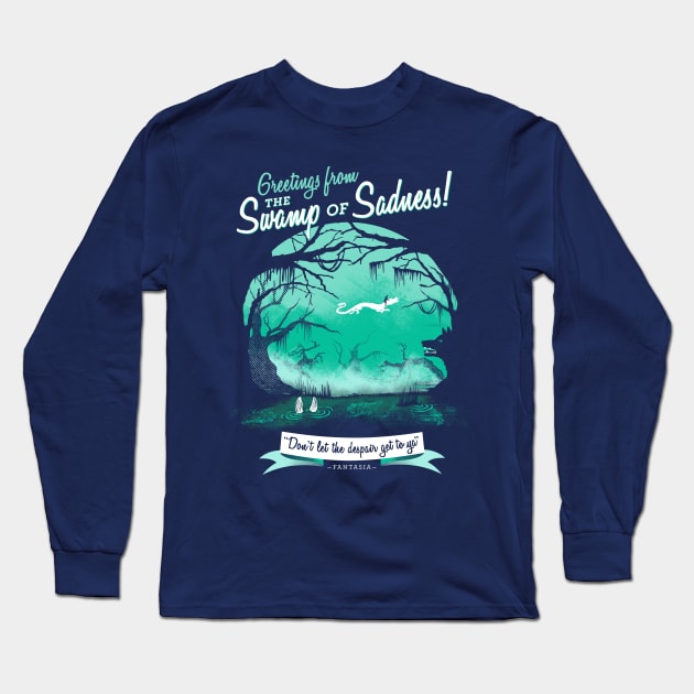 The Swamp of Sadness Long Sleeve T-Shirt by katemelvin